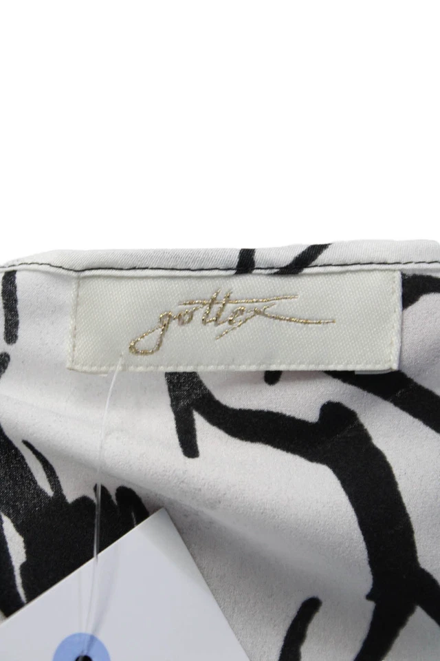 Vestido recto Gottex para mujer con textura cuello alto media manga bloques de colores talla negra Foto 4 de 4