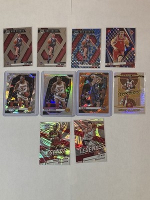 Yao Ming & Hakeem Olajuwon Hou Rockets Lot of 10 / Silver & Cracked Ice Prizm