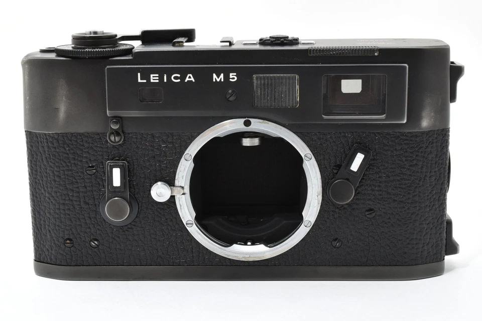 Meter Works [casi como nuevo] Leica M5 negro telémetro de 2 orejetas cámara fotográfica de 35 mm JAPÓN Foto 3 de 4