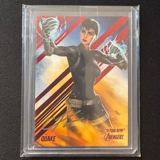 ☁️YG 2022 UD FLEER ULTRA AVENGERS RED FOIL ARTIST QUAKE /63