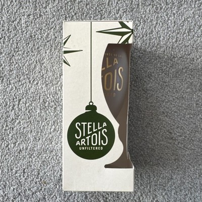 NEU VERPACKT STELLA ARTOIS UNGEFILTERTES MATTIERTES HALBES PINT GLAS 7'' (18 CM) 4 VERFÜGBAR