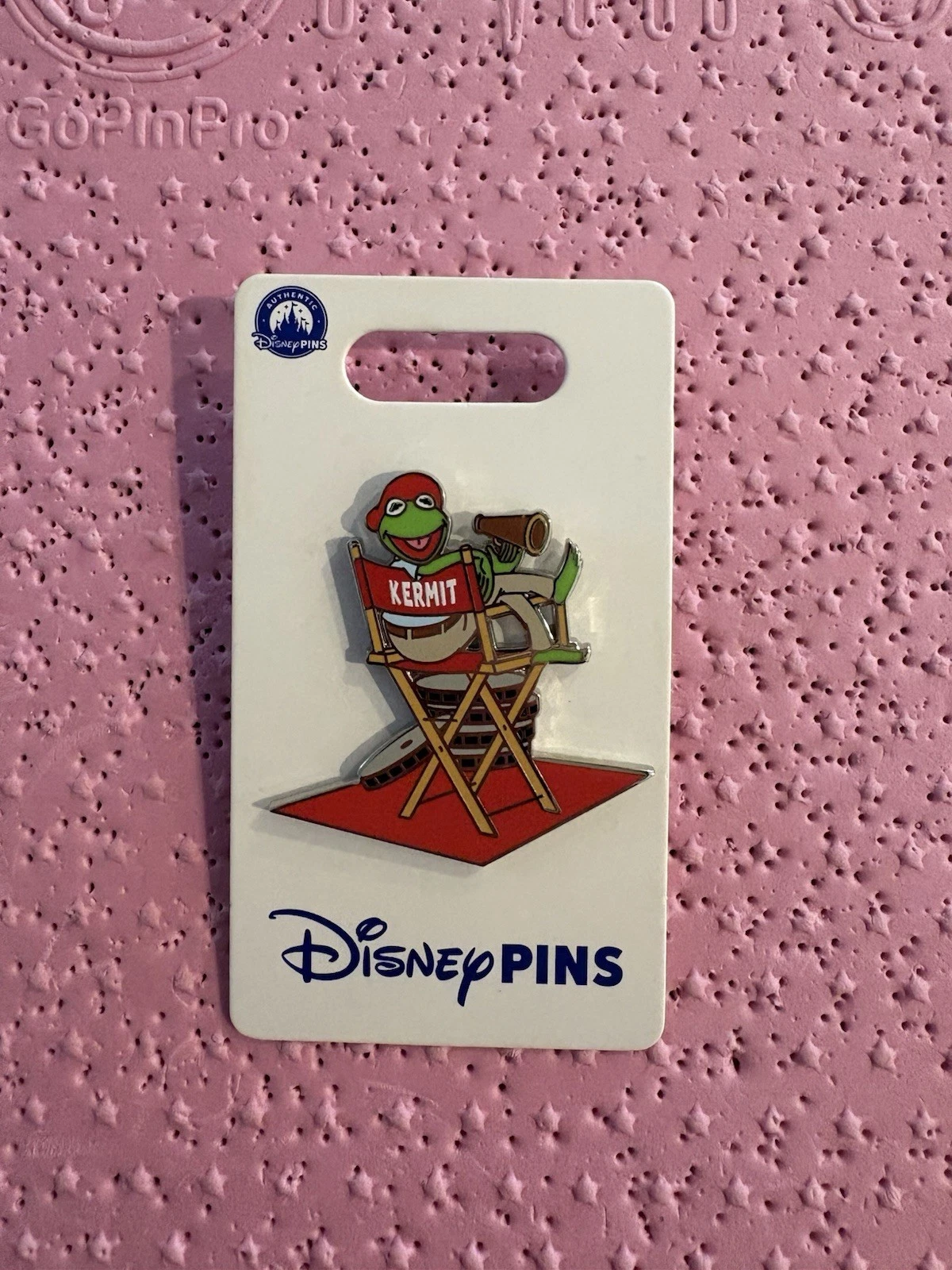 The Muppet Movie Kermit In Director's Chair Disney Pin