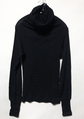 Yohji Yamamoto Y's Black High Neck Sweater 100% Wool - Used Yohji Yamamoto Y's Black High Neck Sweater 100% Wool - Used