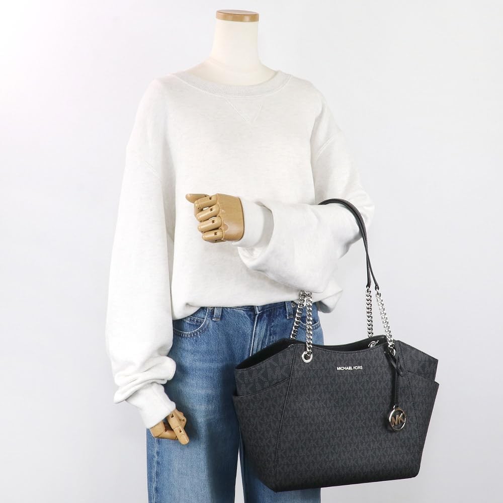 Michael Kors] Jet Set Large Signature Shoulder Bag