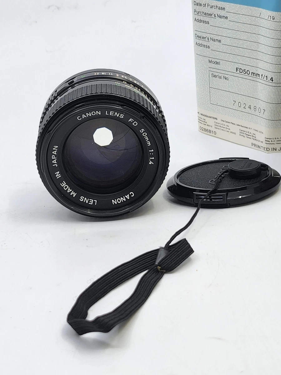 Canon FD 50mm Camera Lenses for sale | eBay