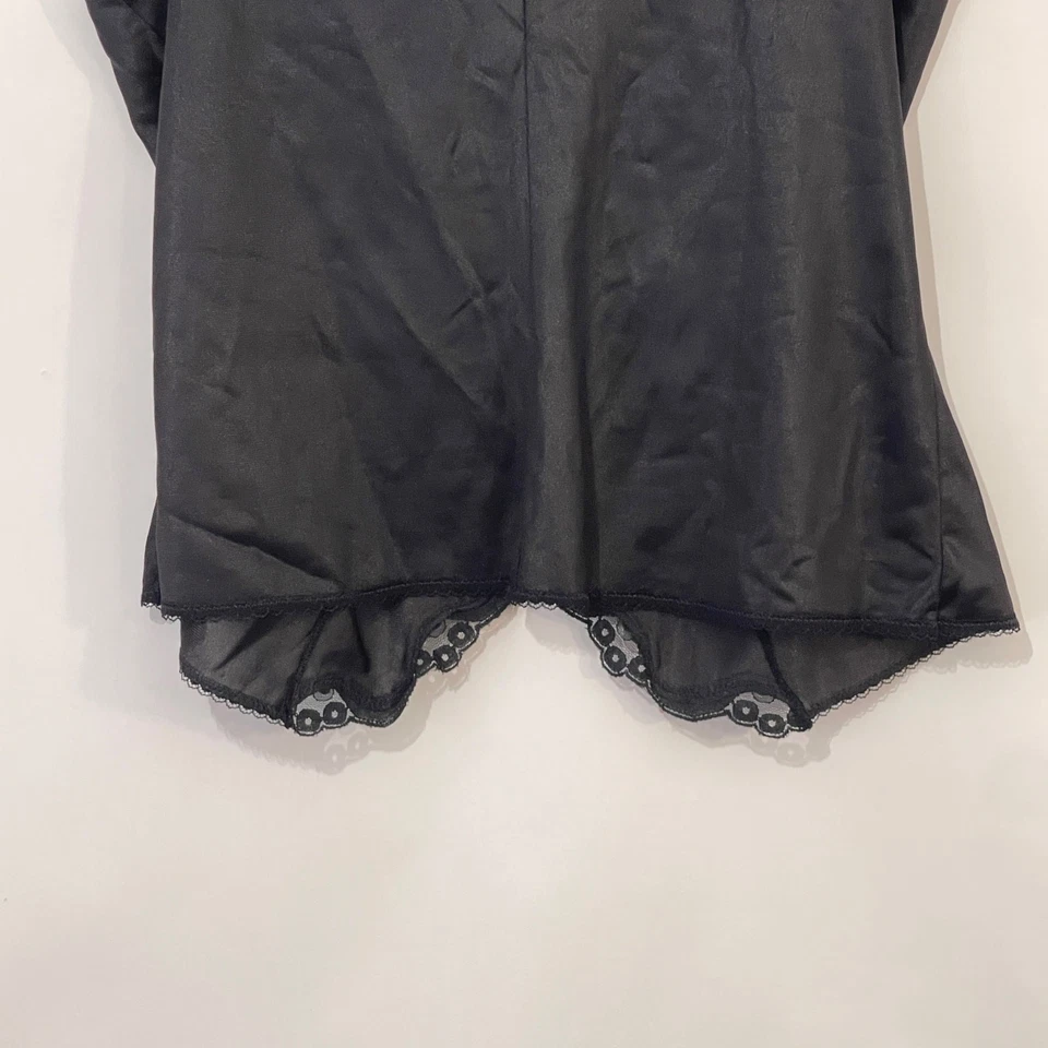 Женское нижнее белье Warners Camisole Slip Top размер бюста 36 черное нейлоновое 55265 - Изображение 3 из 4