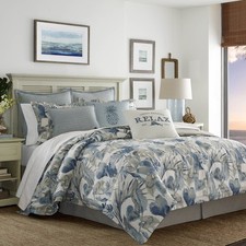 Tommy Bahama - Queen Duvet Cover Set, Soft Cotton Bedding Matching Shams
