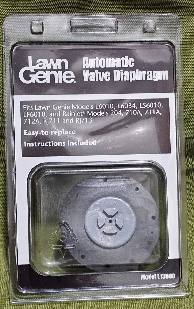 Lawn Genie L13000 Black Plastic Automatic Valve Diaphragm