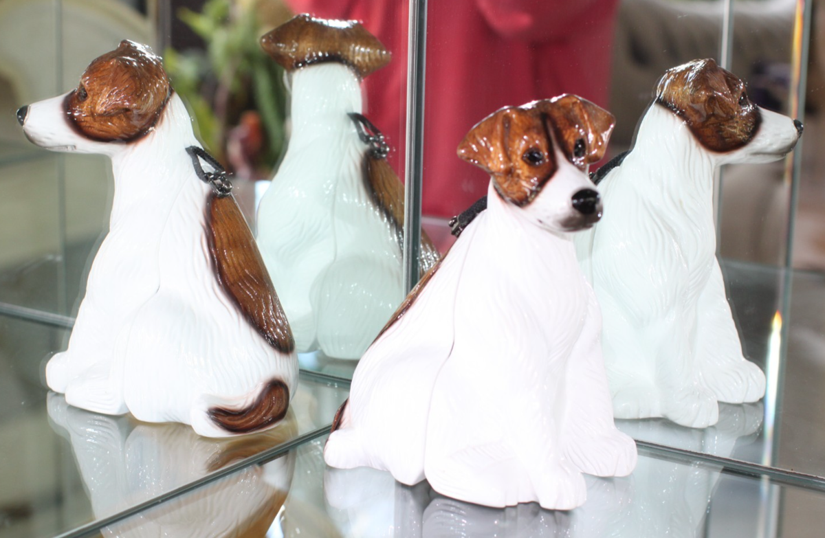 TIMMY WOODS JACK RUSSELL TERRIER DOG PURSE CLUTCH MINAUDIERE