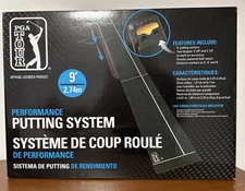 PGA Tour Performance Putting System Golf 9' Practice Putting Mat Indoor/Outdoor
