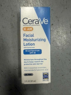 Cerave AM Facial Moisturizing Lotion SPF 30 Face Moisturizer 3 oz Best Brand New
