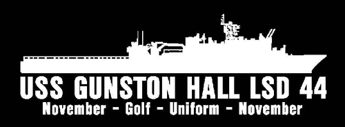 USS GUNSTON HALL LSD 44 Silhouette Decal U S Navy USN Military - Picture 4 of 4