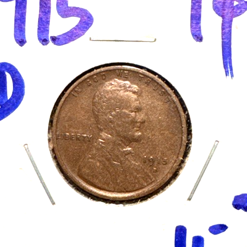 1915-D Lincoln Wheat Cent XF - Bild 1 von 2