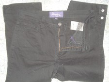 Woman's NYDJ Not Your Daughters Jeans Black Crop Lift Tuck sz 6