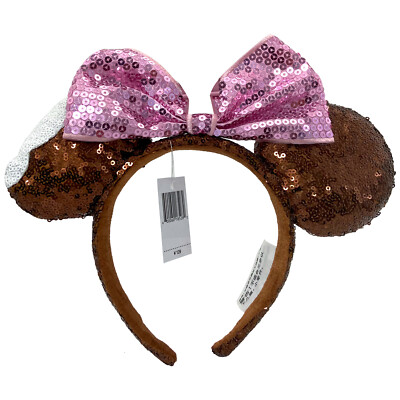 NWOT Tokyo Disney Mint Chocolate Chip Ice Cream Scoop Minnie Mouse Ears Headband s-l400.jpg main image 2