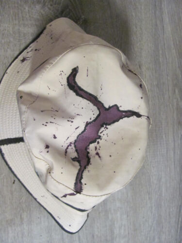 Prada Tan Beige Bucket Hat Paint Splatter Design Unisex - Picture 4 of 5