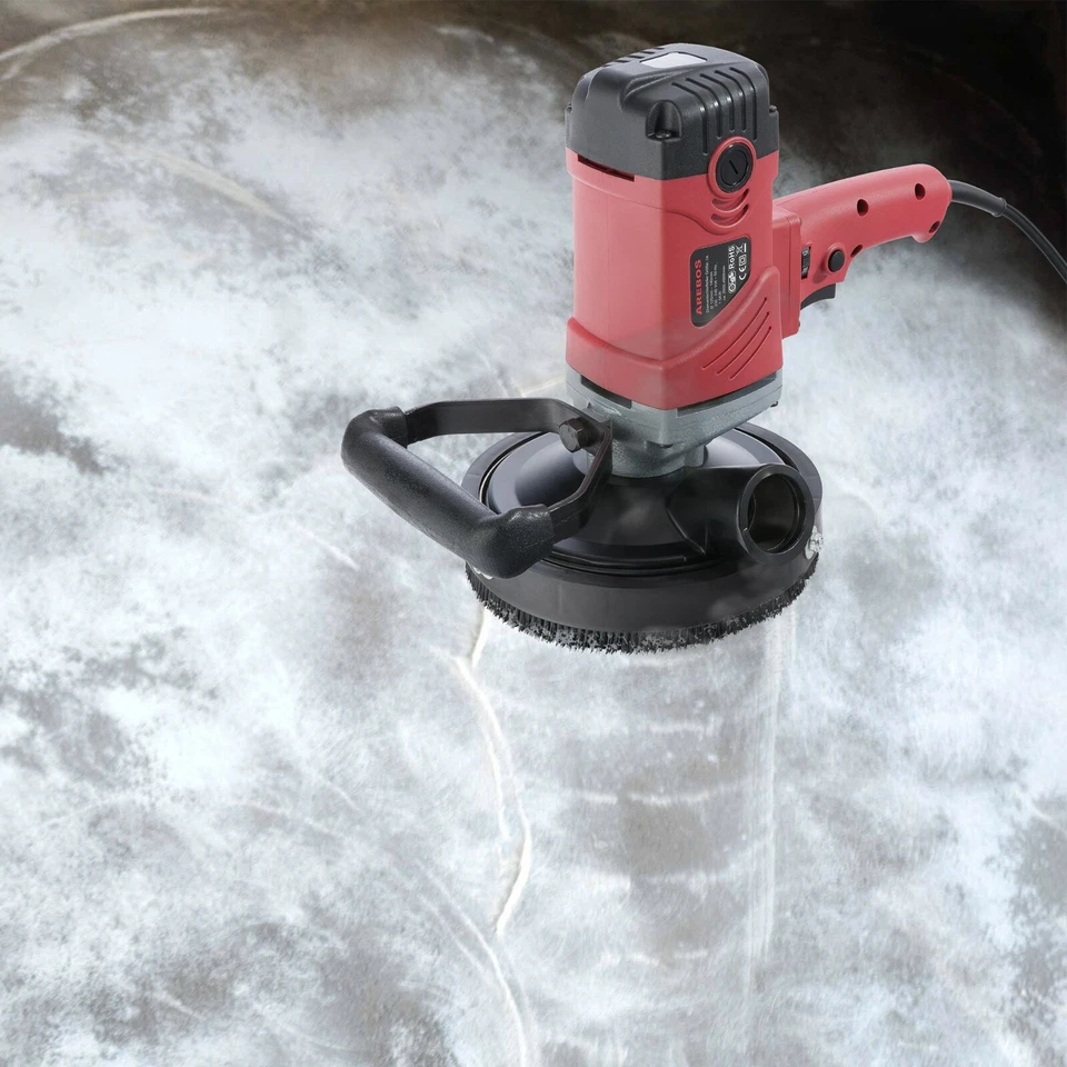 AREBOS Piallatrice Levigatrice Cemento 1500W Smerigliatrice Pietra Cemento Frese - Immagine 2 di 4