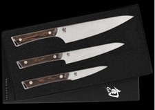 Shun Kanso 3.5" Paring 6" Utility  8" Chef's Knife 3 PC Starter Set SWTS0351