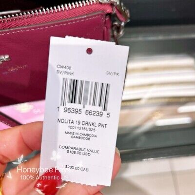 NWT Coach CW408 Nolita 19 Silver/Pink | eBay NWT Coach CW408 Nolita 19 Silver/Pink | eBay