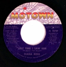 DIANA ROSS LAST TIME I SAW HIM/SAVE THE CHILDREN MOTOWN RECORDS VINYL 45 70-75