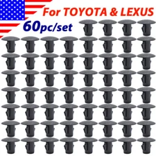 60Pcs For TOYOTA LEXUS Splash Shield Seals Clips Fender Mud Flaps Liners Aprons