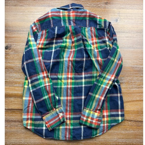 Ralph Lauren Plaid Button Down Shirt Long Sleeve Cotton Blend Kids Size 8 - Picture 2 of 5
