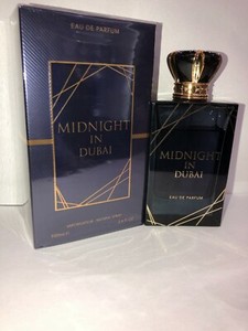 MIDNIGHT IN DUBAI Eau De Parfum 3.4 oz for men (Plus 1 surprise perfume