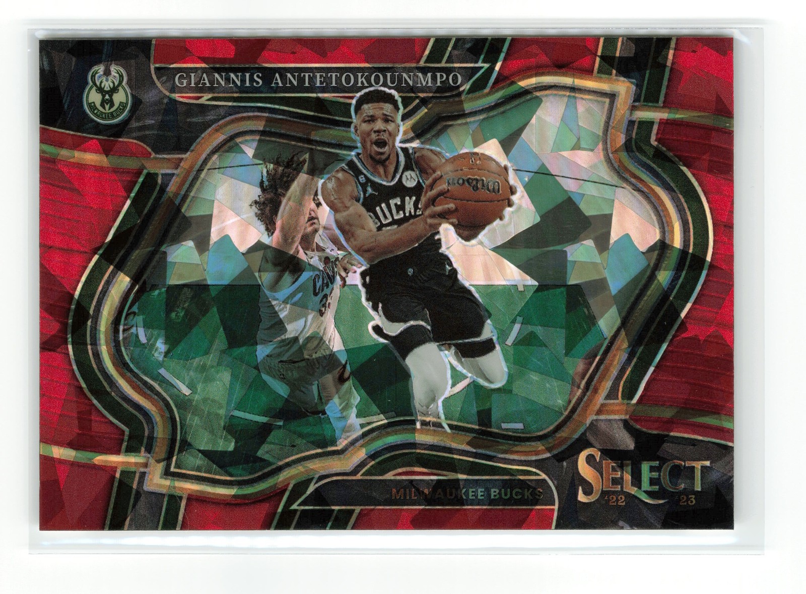 GIANNIS ANTETOKOUNMPO #261 2022-23 PANINI SELECT BUCKS RED ICE COURTSIDE