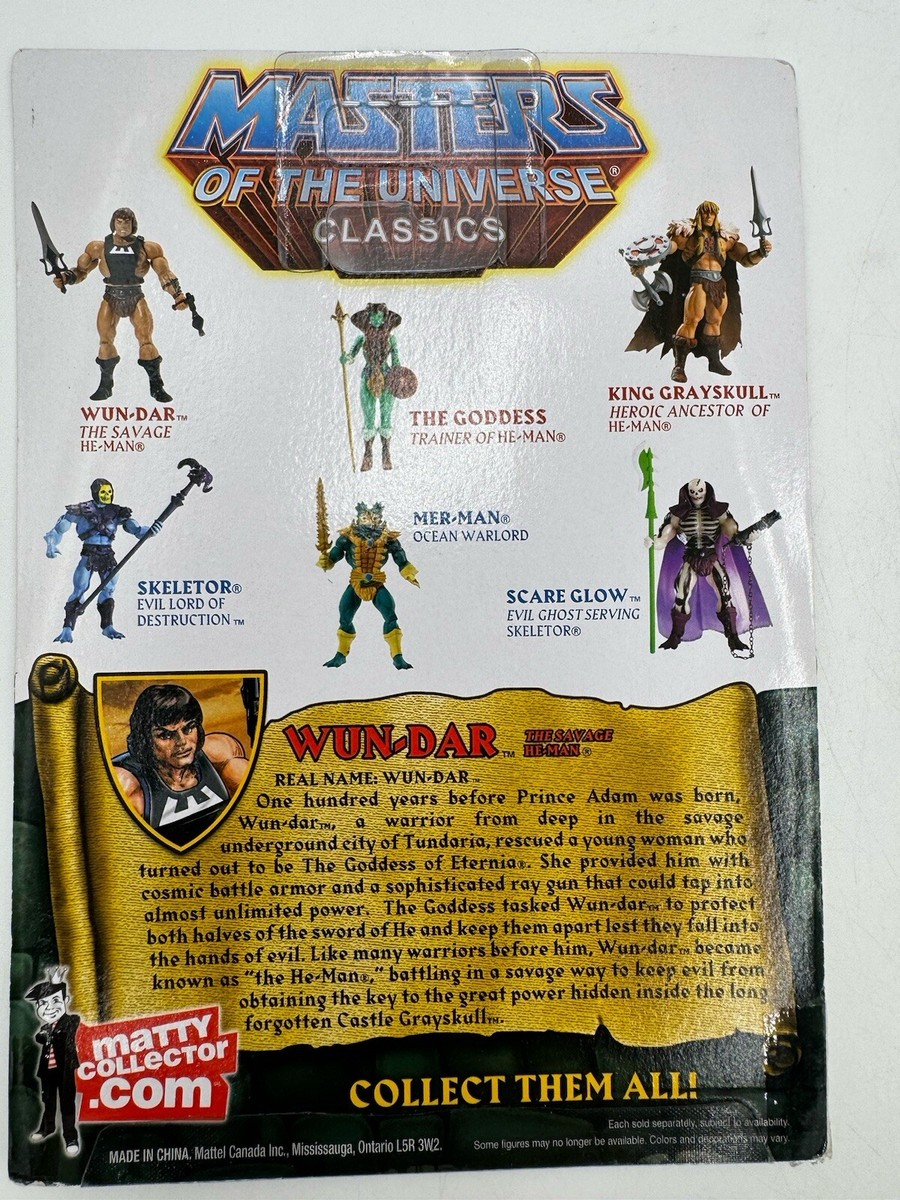 マスターズ・オブ・ザ・ユニバース オリジンズ MOTU Wun Dar Masters of the Universe Origins Wun-Dar Figure – Mattel