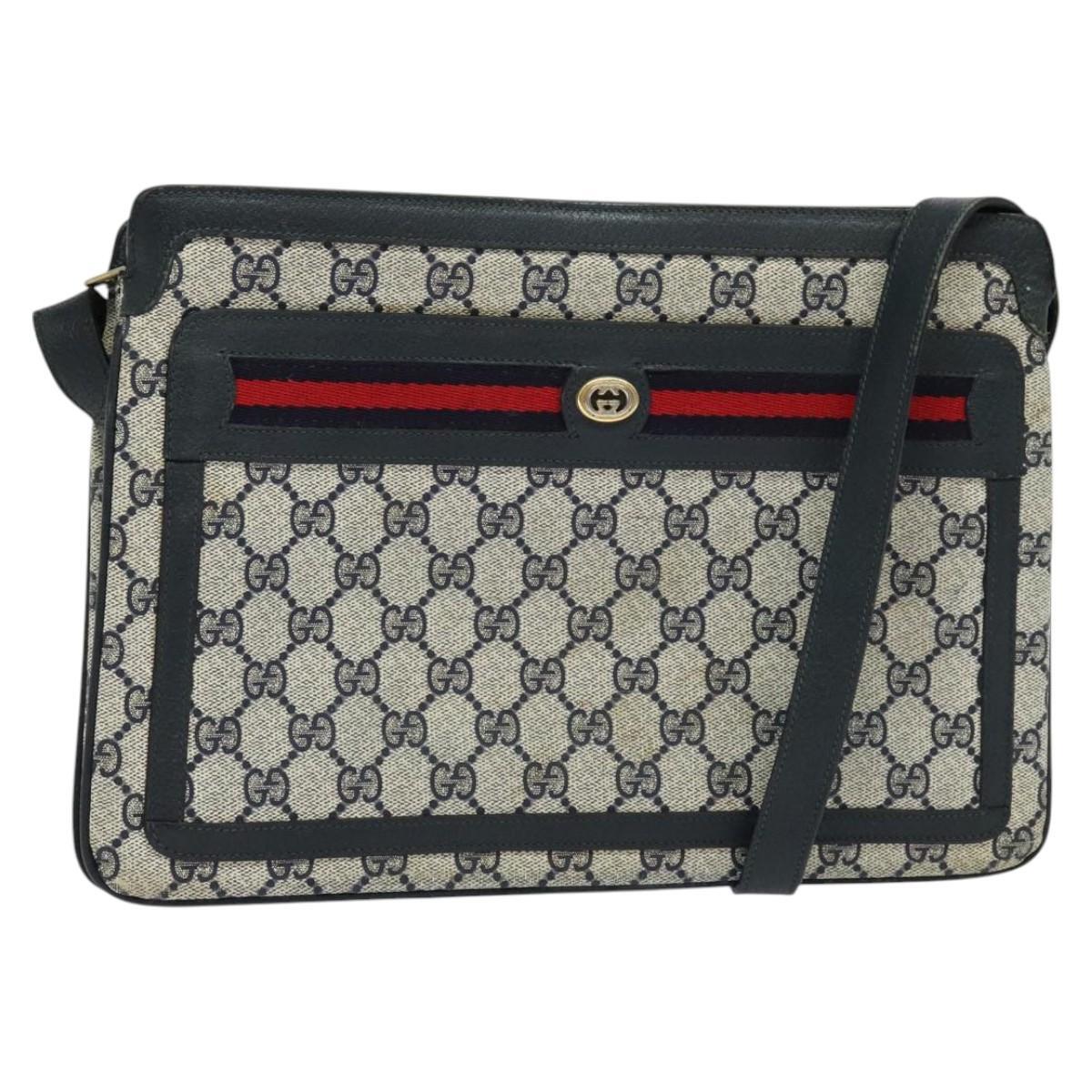 バッグ GUCCI SHERRY LINE GG PATTERN BODY BAG GUCCI Sherry line GG pattern shoulder bag 039・3657 Black x