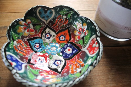 Colourful Turkish ceramic bowls - 12cm, handmade, hand painted Ottoman designs - Bild 6 von 79