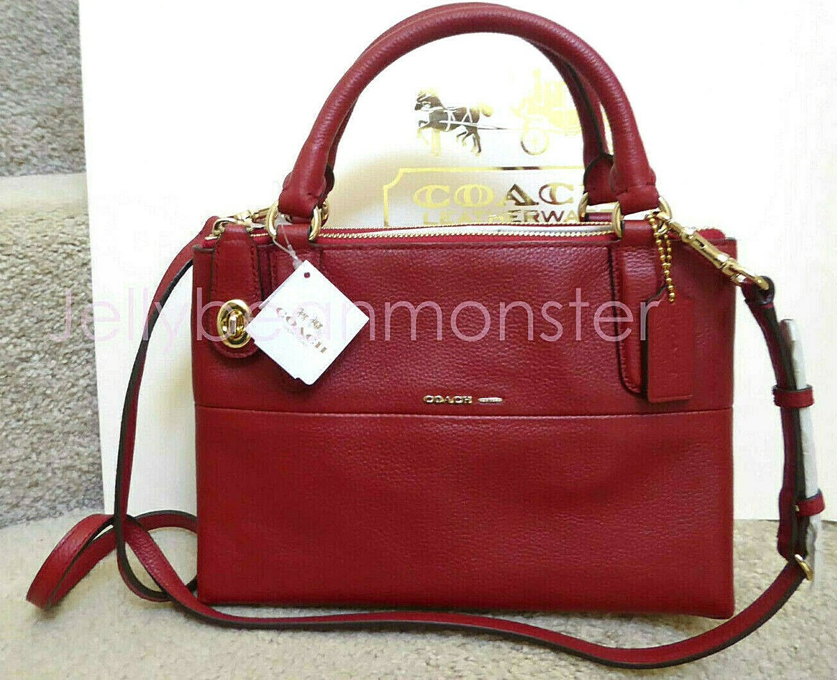 COACH ミニバッグ RED Coach Track Pack 14 In Signature Leather | Brixton Baker