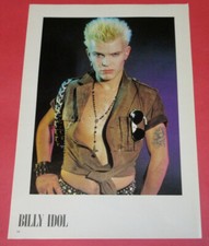 BILLY IDOL CY CURNIN FIXX 1984 CLIPPING JAPAN MAGAZINE VR 10O