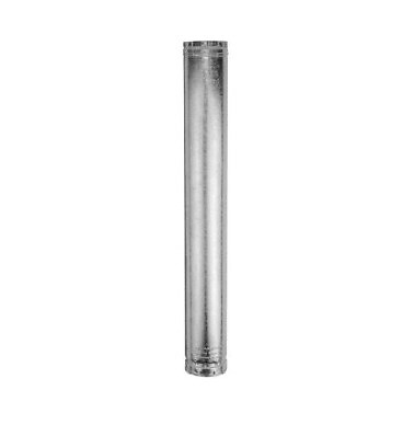 AmeriVent 4E24 E Series 24 Type B Gas Vent Pipe Section in Galvanized