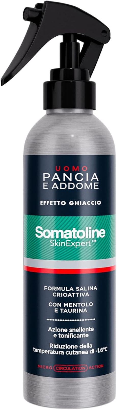 Cryo Spray Addome Uomo: Performance Termogenica con Formula Salina