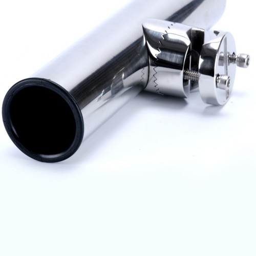 Stainless Steel Fishing Rod Holders Clamp On Rails Mounting 22mm to 26mm Boat - Picture 5 of 11
