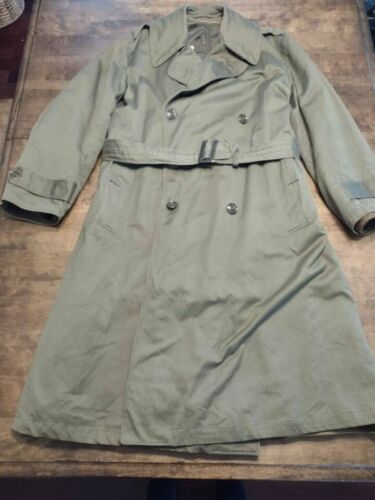 Authentic Men's 1950s US Military Issued Trench Co
