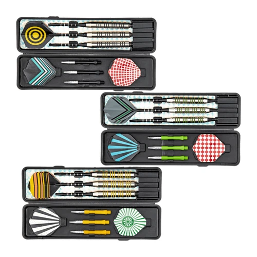 Dartpfeile Steeldarts oder Softdart Dartscheibe 18g, 22g, 24g Dartset inkl. Box