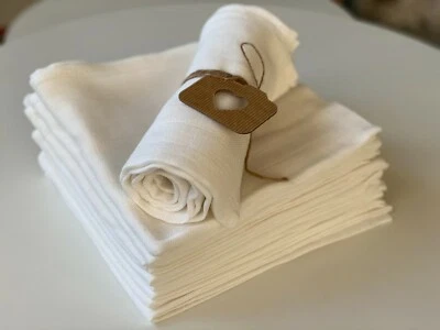 WELT DER TRÄUME 40 pañales de tela pañal de tela pañales para escupir pañales de gasa pañuelo para escupir algodón_80x80 cm