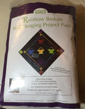 Sewing With Nancy Rainbow Baskets Wall Hanging Project Pack Unused