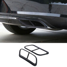 For Volvo S90 2017-2020 Black titanium car rear Tail exhaust pipe 2pcs