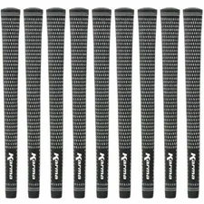 Karma Velour Tour Velvet Standard Black /White 9 Piece Golf Grip Bundle - New!