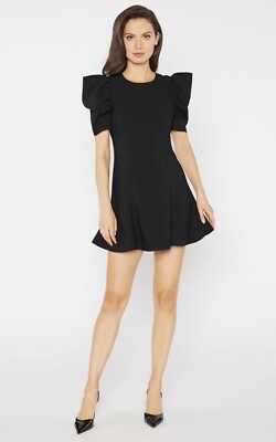 Likely Alia Black Puff Sleeve Mini Dress size 6 | eBay