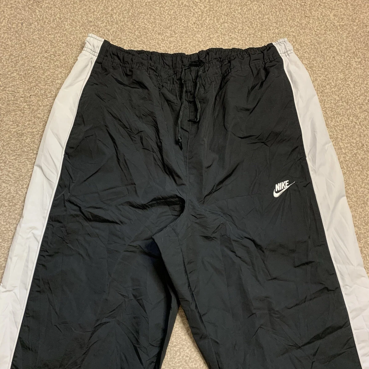 Nike Tracksuit Bottoms Track Pants Y2K 00s Vintage Joggers Straight Retro XL