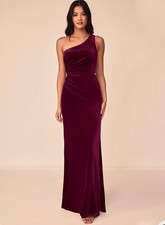 azazie bridesmaid dress Cabernet Velvet