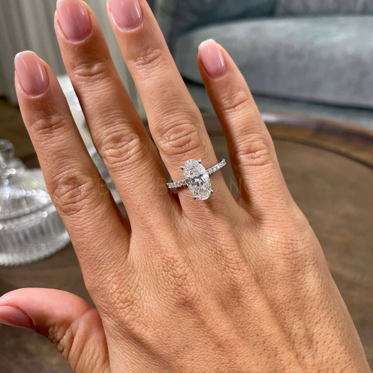 3.5 carat oval engagement ring deals