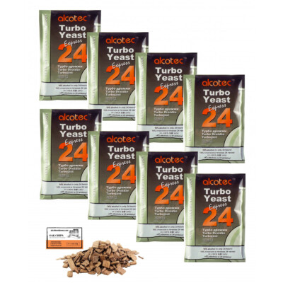 Turbo Yeast - Alcotec Express 24, Vodka Yeast for Sugar Fermentation, Mash Yeast