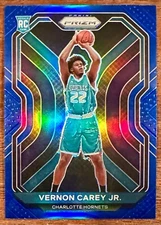2020-2021 Panini Prizm SSP Vernon Carey Jr Blue Prizm /199 RC🔥