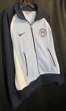 Vintage Nike Athletics Mens Track Jacket Large Zip Up Soccer Y2K Workout Gym VTG
