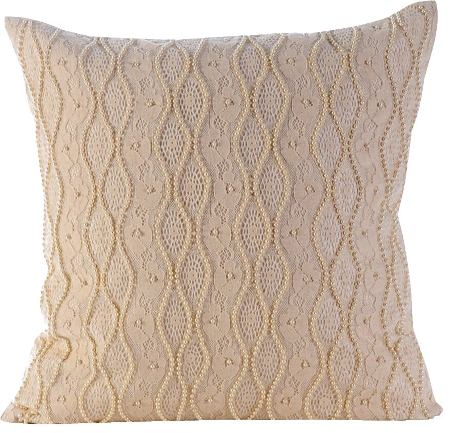 Toile Living Room Square Home Décor Pillows
